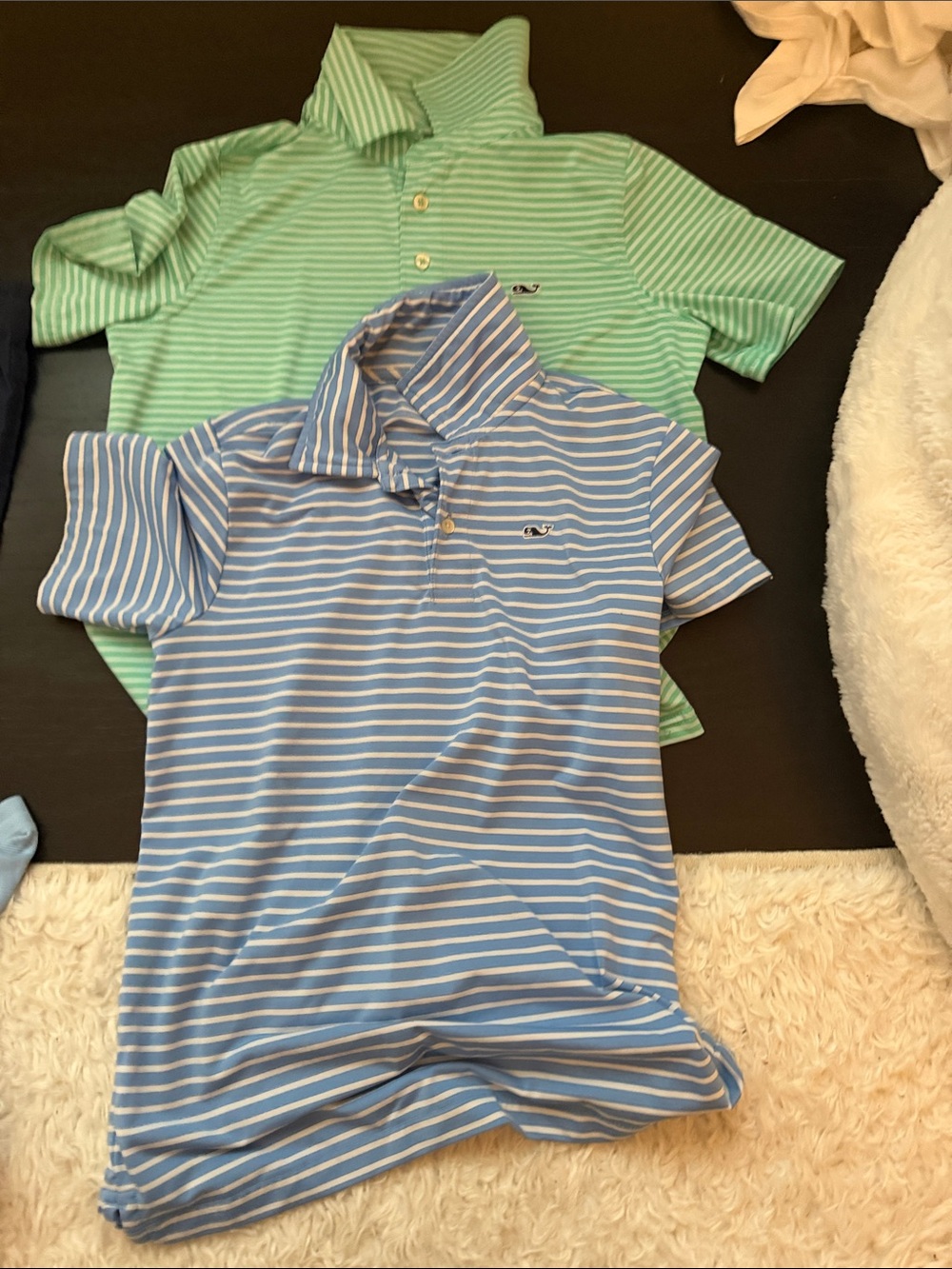 Vineyard Vines Striped Polo Pack in Light Blue & Mint Green